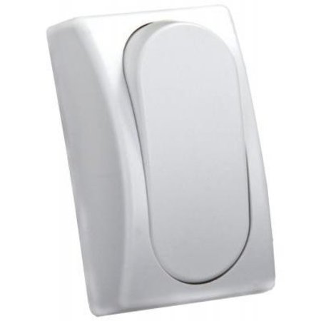 JR PRODUCTS MODULAR SPST ON/OFF SINGLE SWITCH, WHITE 13575